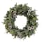 24" Pre-Lit Snowed Pinecone Artificial Christmas Wreath